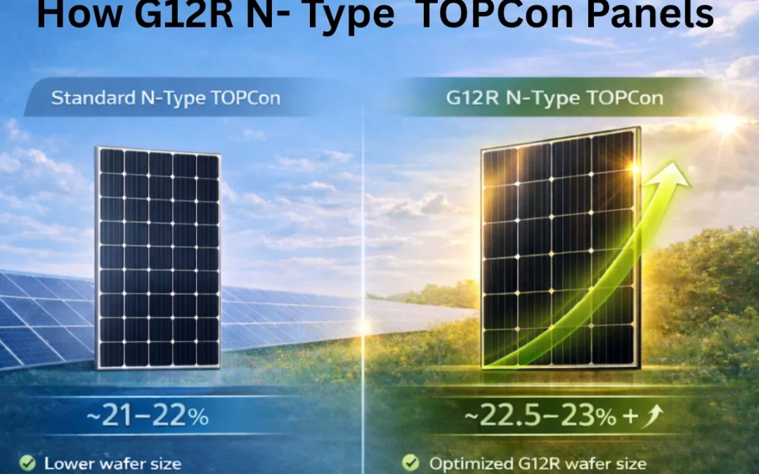 How G12R N-Type TOPCon Panels Are More Efficient Than Standard N-Type TOPCon Panels