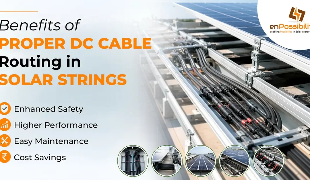 Benefits of Proper DC Cable Routing in Solar Strings: