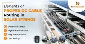Benefits of Proper DC Cable Routing in Solar Strings: