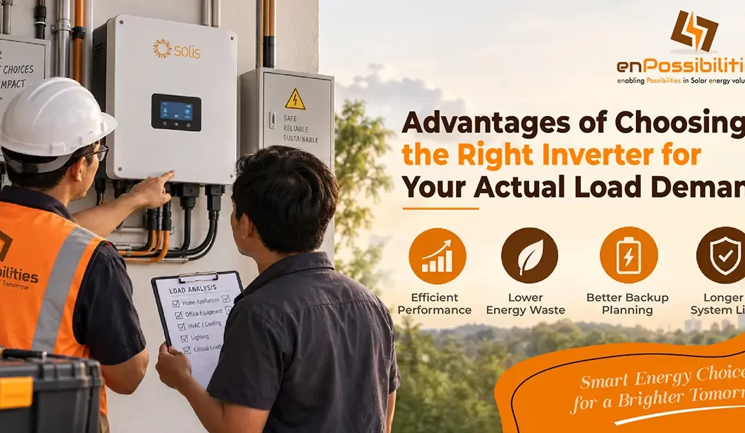 Advantages of Choosing the Right Inverter for Your Actual Load Demand