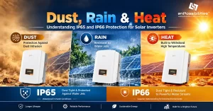 Dust, Rain & Heat: Understanding IP65 and IP66 Protection for Solar Inverters