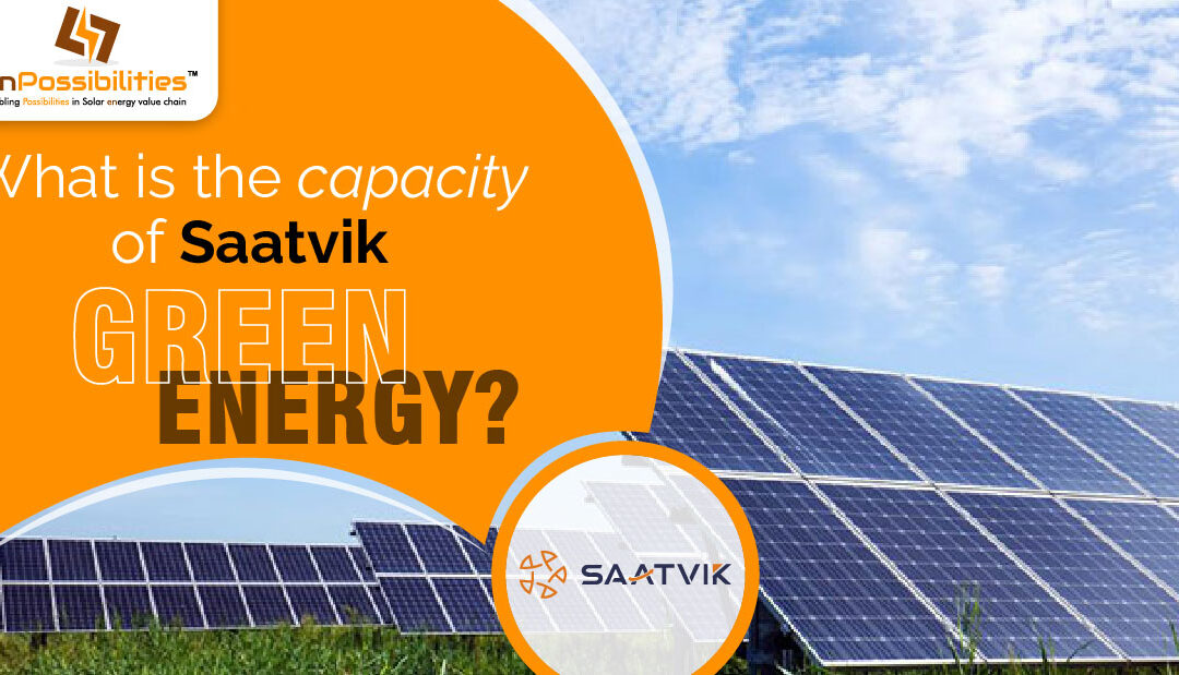 What is the capacity of Saatvik green energy?